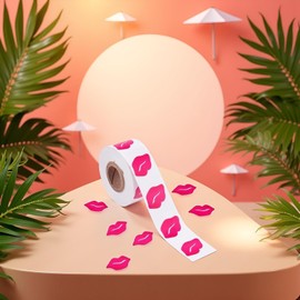 500 pegatinas de labios bronceadores, calcomanía autoadhesivo perforado rosado, estampado de labios, para cama de bronceado, autoadhesivo, para tomar el sol, extraíble, bronceado, perforado para el