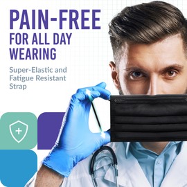 Medtecs Face Mask Disposable – Available in 50 & 2,000 pcs – ASTM Level 1, 3-Ply Breathable, Soft Fit – Adult Size – Ideal for Commuting & Daily Wear