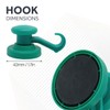 Green Rubber Coated Neodymium Magnet with Swivel Hook for Holding
