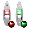 Acelane One Pair Boat Navigation Lights Boat LED Bow Light