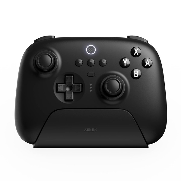 8bitdo ultimate 充電ドックを備えたBluetoothコントローラー、スイッチ用のワイヤレスプロコントローラー、Windows、およびsteam Deck (Black)