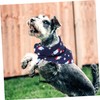 BUGUUYO 1pc USA Flag Pattern Pet Bandana Reversible Triangle Dog