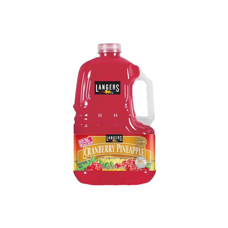 Langers Cranberry Pineapple Juice Cocktail, 101.4 Fl Oz (Pack of