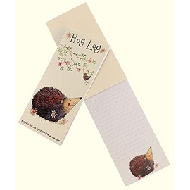 ALEX CLARK Hog Log Hedgehog Magnetic to Do List - Planner - Shopping List - Grocery List