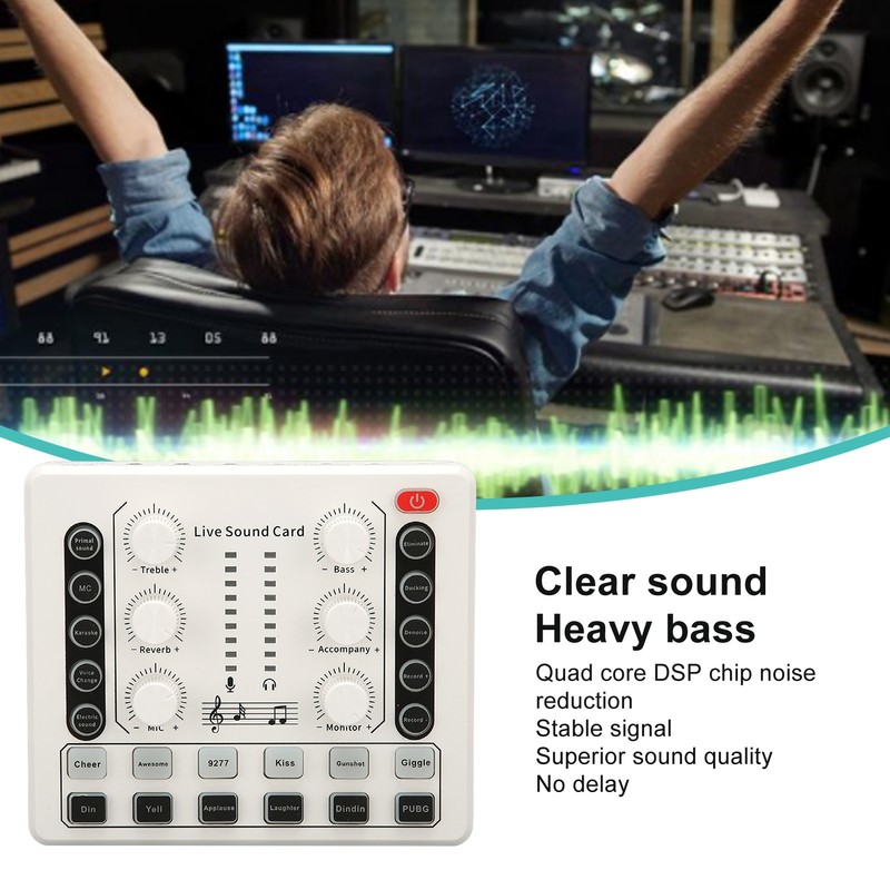 Live Sound Card Multiple Sound Effects Voice Changing Mini Sound