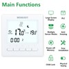 Wengart Heating Thermostat WG02B04,AC230V 3A Large Screen Sisplay,Key Operation,Weekly Programming,