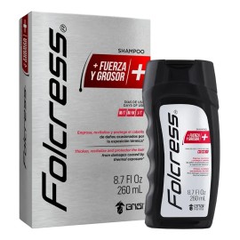 Folcress Shampoo Fuerza Y Grosor Para Hombre 260 Ml