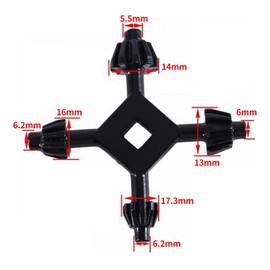 Wjelet Electric Chuck Key, 4-in-1 Multifunctional Hand Drill Key, Chuck Key Can Be Applied to Most Hand Drills