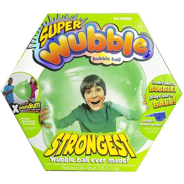 Wubble The Amazing Tear-Resistant Super Bubble Ball - Green