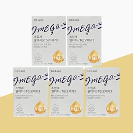 Dr.Lin Supercritical Altige Omega 3 1025mg x 30 capsules x 5 boxes vegetable capsule rTG type / 닥터린 초임계 알티지 오메가3 1025mg x 30캡슐 x 5박스 식물성캡슐 rTG형