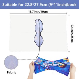 CRASPIRE Stretchy Book Cover with Tree and Forest Motif, Washable, Reusable, Book Cover Protector, Up to 9 x 11 Inches, Elastic Notebook Covers for Back to School, Suitable for Most Hardcover