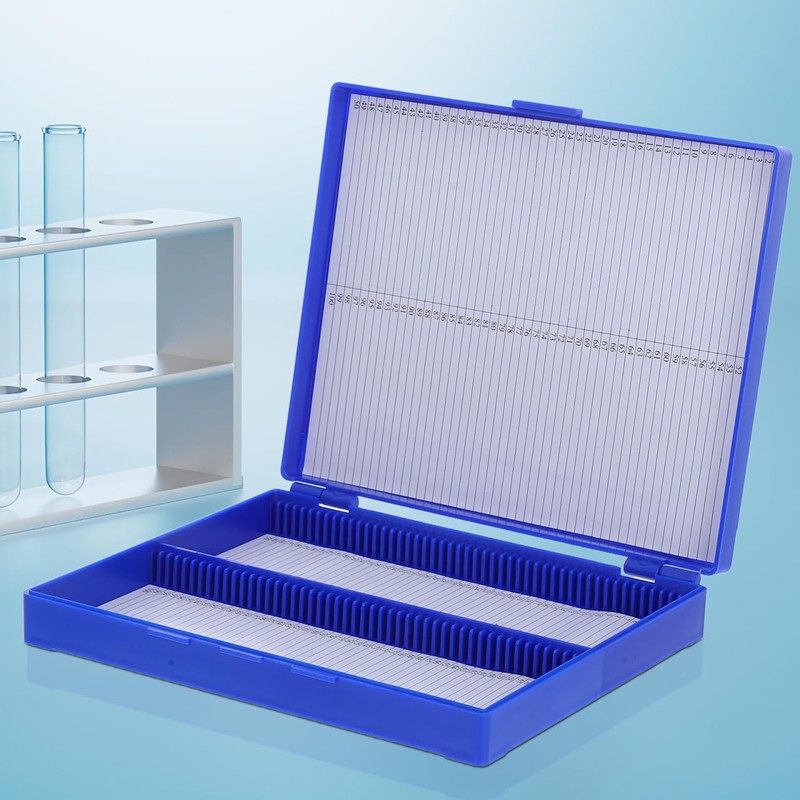 ledmomo Box Pathology Slide Box Microscope Slide Storage Case Reusable