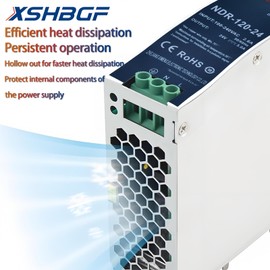 XSHBGF 24VDC Power Supply NDR 120W Dual Output Power Supply Switch Switching Converter DC (Input 100-240VAC Output 24VDC 50/60HZ 24V 5A)