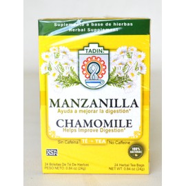 Tadin Chamomile Tea - Te de Manzanilla - Improve Digestion - 24 Bags 3 Packs