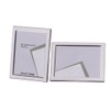 3.5 x 5-inch Silver Flat Edge Single Photo Frame with