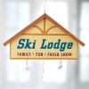 Factory Direct Craft Ski Lodge Wintry Sign Ornament | 6