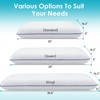 CushyOasis Memory Foam Pillows for Side, Back and Stomach Sleepers,