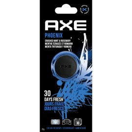 AXE Mini clip de ventilación ambientador, eliminador de olores, purificador de aire proporciona un aroma duradero (PHOENIX)