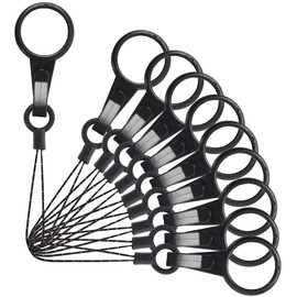 YOUOWO 10 pcs Lanyards Finger Ring Lanyard Plastic Ring Lanyard for USB Flash Drive Cell Phone Key Small Lanyard Strap Detachable Small Lanyard