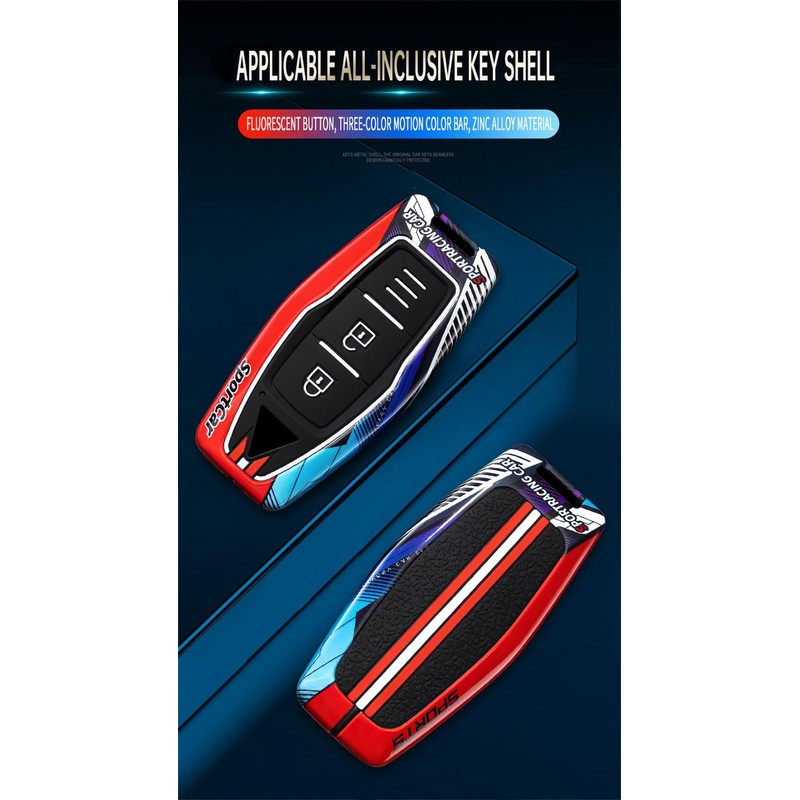 ontto Luminous car Key fob Cover fit for Mitsubishi Outlander