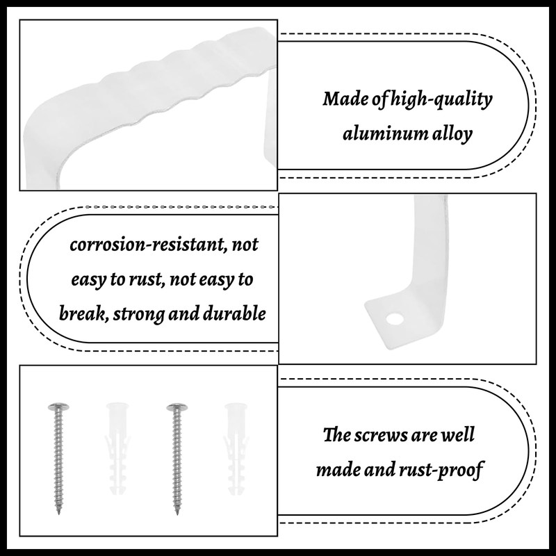 hinbkenla Downspout Adapter Gutter Downspout Strap,Gutter Straps,Gutter Downspout,Downspout Adapter,Gutter Downspout