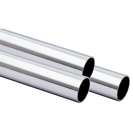 Stainless Steel Blackened 42.4 x 2 mm 1.4301 Smoothed 240 Grain 1000/3000 mm up to 3 Metres