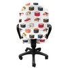 Ambesonne Sushi Office Chair Slipcover, Yummy Sushi Rolls Japanese Maki