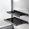 23.6in Width Retractable Clothes Drying Rack with Template, Wall Mounted