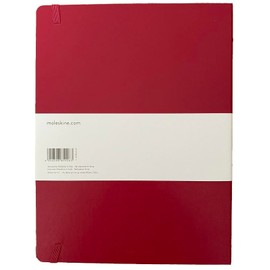 Moleskine X-Large Ruled Notebook, Red/Dark Pink
