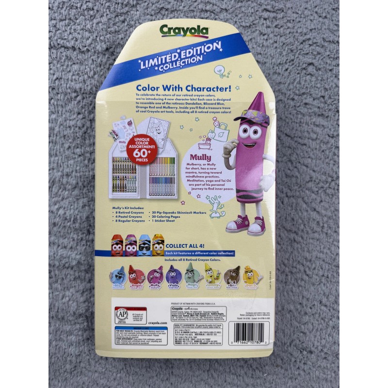 Crayola Limited Edition Collection Art Set Mully 60+ Pcs New