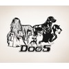 Vinyl Wall Decal Sticker Dogs OS_AA615s