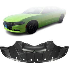 Engine Splash Shield Fits for 2015-2023 Do-dge Charger Front Splash Black Under Cover Replaces# 68202632AD 68202632AC CH1228128