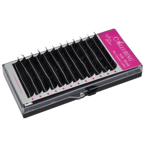 Alluring Silk Mink Lashes for Eyelash Extensions C curl .23mm