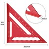 Senbaler 12 Inch/300mm Aluminum Alloy Triangle Ruler, Woodworking Speed Square