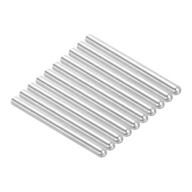 PATIKIL 304 Stainless Steel Dowel Pins 5x80 mm (5/16" Dia), 10 Pcs Round Head Flat Chamfered End Metal Dowel Pins Bunk Bed Pegs for Support Shelves Furniture Device
