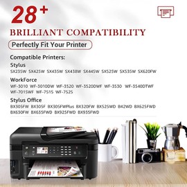 Toner Kingdom T1295 Multipack Compatible Ink Cartridge for T1291 T1292 T1293 T1294 for Epson WF 3520 Stylus SX435W SX235W SX525WD SX425W Stylus Office BX535WD BX305FW (6Black 3Cyan 3Magenta 3Yellow)