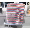 Lex's Linens Pack of 2 Eco-Friendly Multi Stripe Recycled Yarn