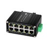 Hereta Industrial Hardened 10 Port Gigabit Ethernet PoE+ Switch,8-Port 802.3at