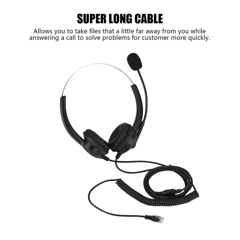Yoidesu Audifono de Teléfono con Micrófono Auriculares de Centro de