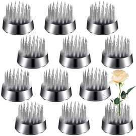 Geiserailie 12 Bases para Arreglos Florales - Soportes Japoneses con Alfileres de 2.3 cm (0.92"), Ideales para Centros de Mesa, Bodas y Decoración
