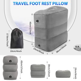 Sunshine smile Inflatable Footrests, Foot Rest Cushion, Leg Cushion, Foot Cushion, Portable Foot Rest Inflatable, Airplane Travel Cushion, Inflatable Footrest for Aeroplane and Car Trips & Home &