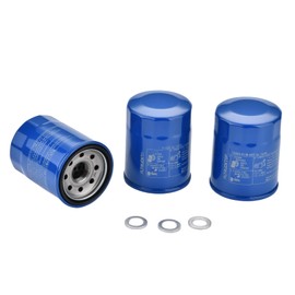 FLTRUCKTOP 3PCS 15400-PLM-A02 94109-14000 Oil Filters Drain Plug Gasket Kit fits Honda Acura - Accord CR-V Civic Fit Pilot Replaces 15400-RTA-003,15400-PR3-003,15400-PH1-014,15400-PR3-405