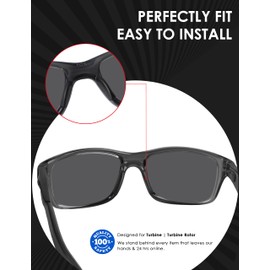 BLAZERBUCK Replacement Nose Piece Pads for Oakley Turbine OO9263 Sunglasses - Black