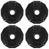 CAPHAUS 2-Inch Rubber Coated Grip Disc, 12-Sided Olympic Weight Plates