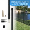 ALLSAFE Pool Fence Replacement Pole – 4ft Peg Pole for