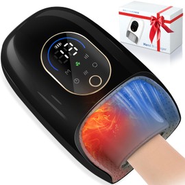 KingPavonini Hand Massager with Heat and Compression, Palm Rolling & Cooling, Cordless Hand and Wrist Massager for Arthritis and Carpal Tunnel, Home Gift for Women Men