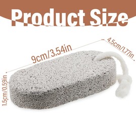 Skin Polishing Stone, 2 Pieces Pumice Stone for Feet and Hands, Natural Pumice, Exfoliates Hard Dead Dry Skin, Prevents Corns Calluses and Cracked Heels, for Exfoliation, Multicolor