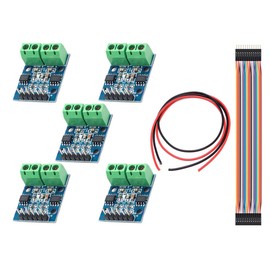 Youmile 5PCS L9110S DC Stepper Motor Driver Controller Board 2.5-12V H-Bridge For Arduino With Dupont Cable Male to Female 30 PIN,28AWG Wire