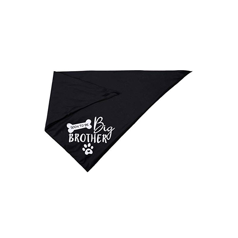 Big Brother - Bandana reversible para perro, diseño triangular, Negro