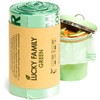 Lucky Family Green Compost Bags for Kitchen Countertop Bin -